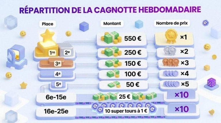 Trickz Casino cagnotte hebdomadaire