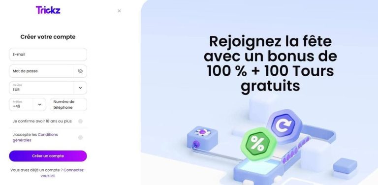 Trickz Casino inscription