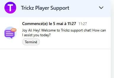 Trickz Casino support client